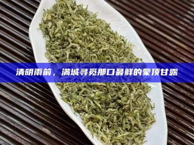清明雨前，满城寻觅那口最鲜的蒙顶甘露