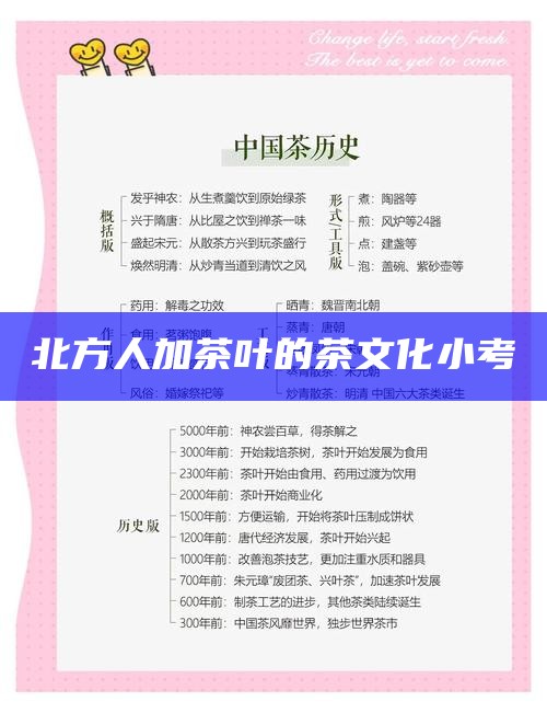 北方人加茶叶的茶文化小考